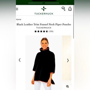 Tuckernuck Leather Trim Piper Poncho (one size)